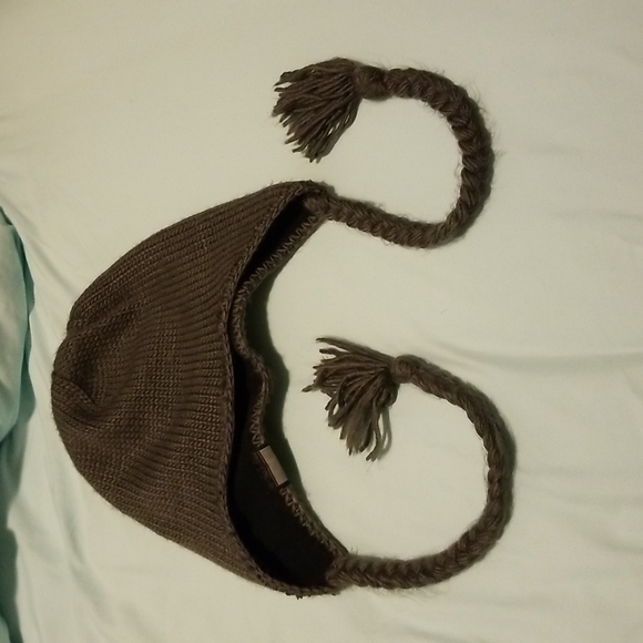 Gray Columbia fleece lined beanie - Picture 1 of 4